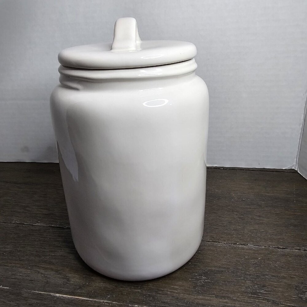 NWT Rae Dunn Artisan Yum Large Canister 2021 Magenta Farmhouse Basics - Picture 5 of 12
